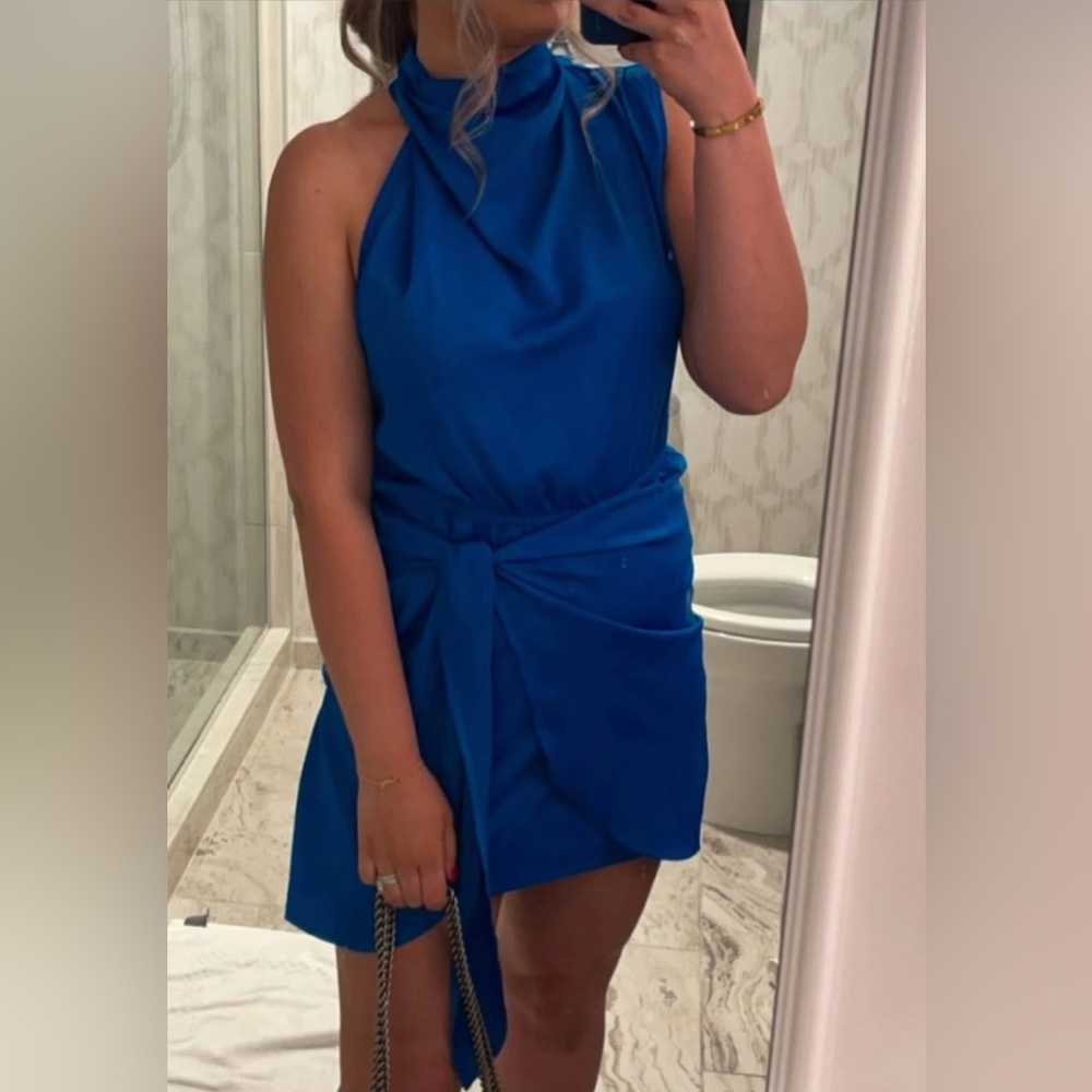 Chic Blue Mini Dress